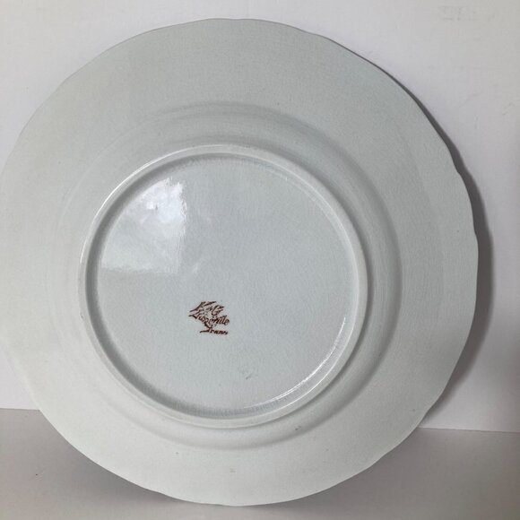 Keller & Guernin Faience Handpainted 10" Plate Seashore Wagtail Bird France #1 - Picture 2 of 9